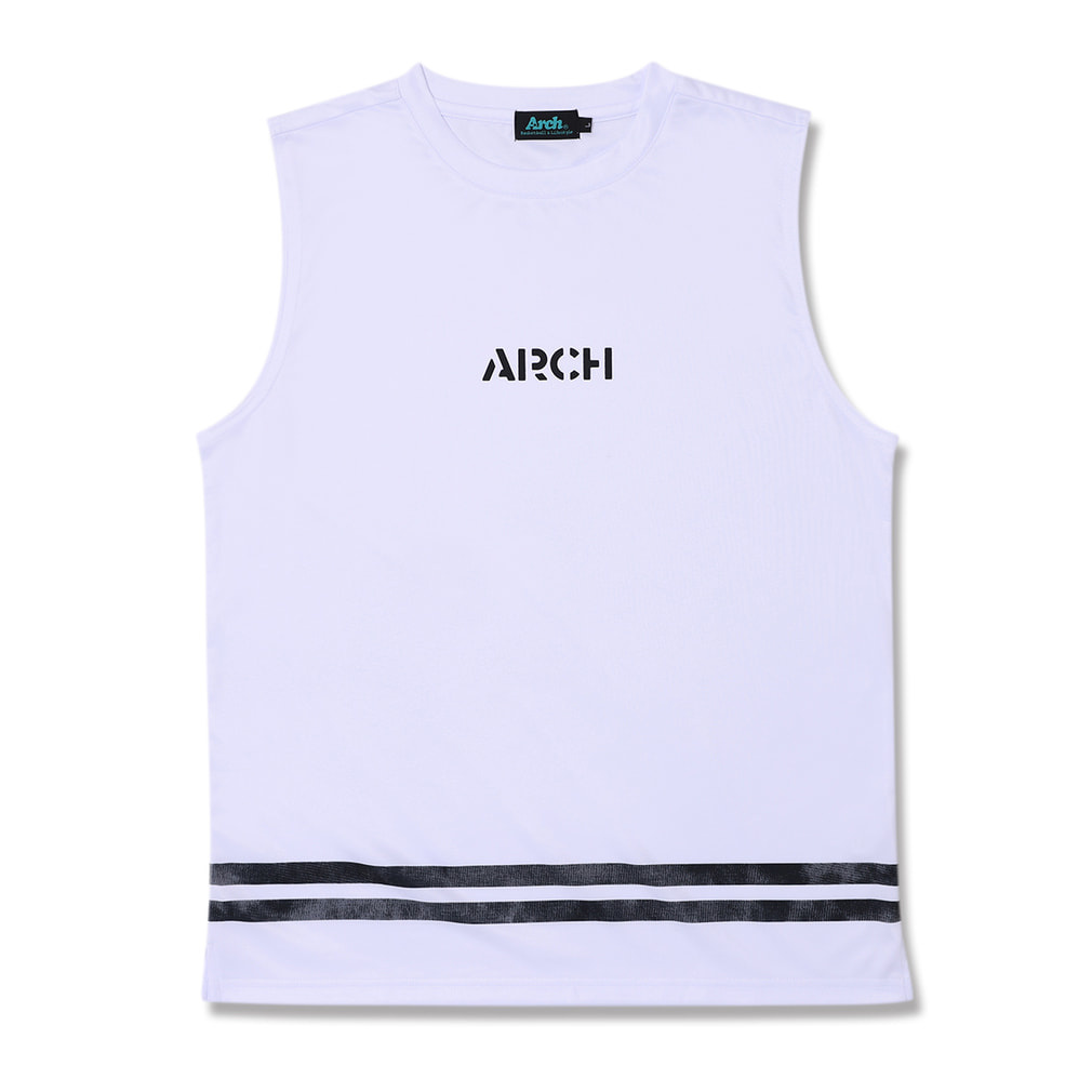 Arch blur-flow sleeveless shirt 「DRY」(ホワイト-M)