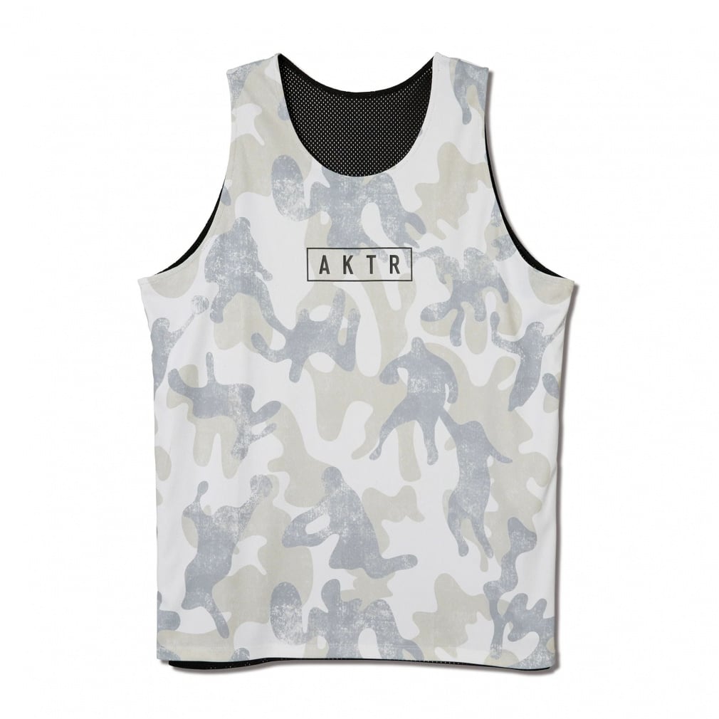 PLAY CAMO REVERSIBLE TANK(ホワイト×ブラック-M)