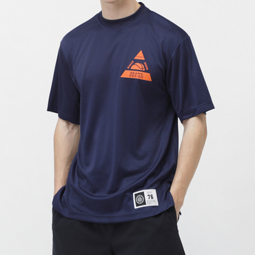 バスケット BEAMS DESIGN 半袖TシャツS1(ネイビー-L)