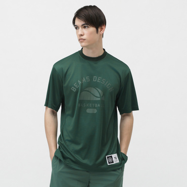 バスケット BEAMS DESIGN 半袖TシャツS2(グリーン-S　ユニセックス)