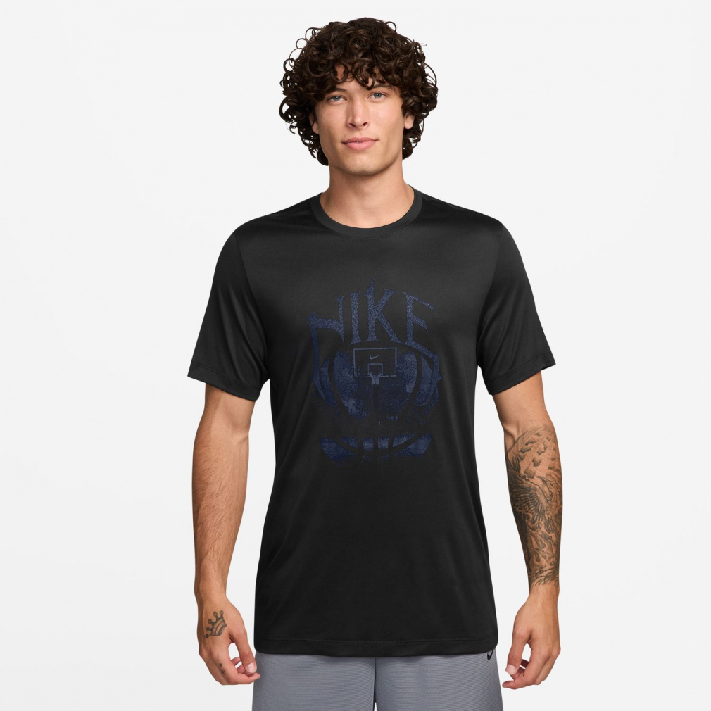 DF RLGD OC 2 S/S Dri-FIT バスケットボール Tシャツ(ブラック-S　ユニセックス)