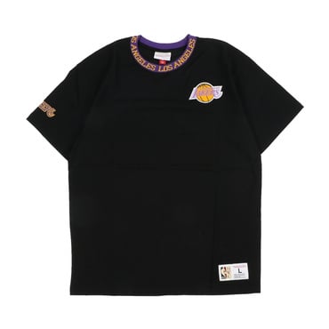 NBA JACQUARD RINGER SS TEE VINTAGE LOGO ロサンゼルス・レイカーズ