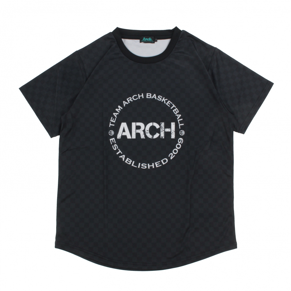 アーチ メンズ レディス バスケットボール 半袖Tシャツ checkered tee DRY T125 Arch