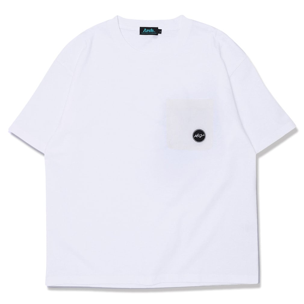 �A�[�` �����Y ���f�B�X �o�X�P�b�g�{�[���E�F�A ����T�V���c Arch lettered logo pocket tee T126-110 Arch