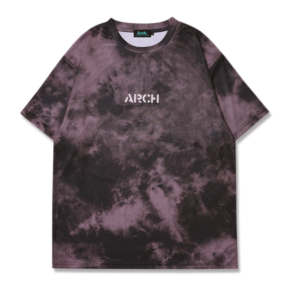 Arch blur-flow tee 「DRY」(ワイン-S)