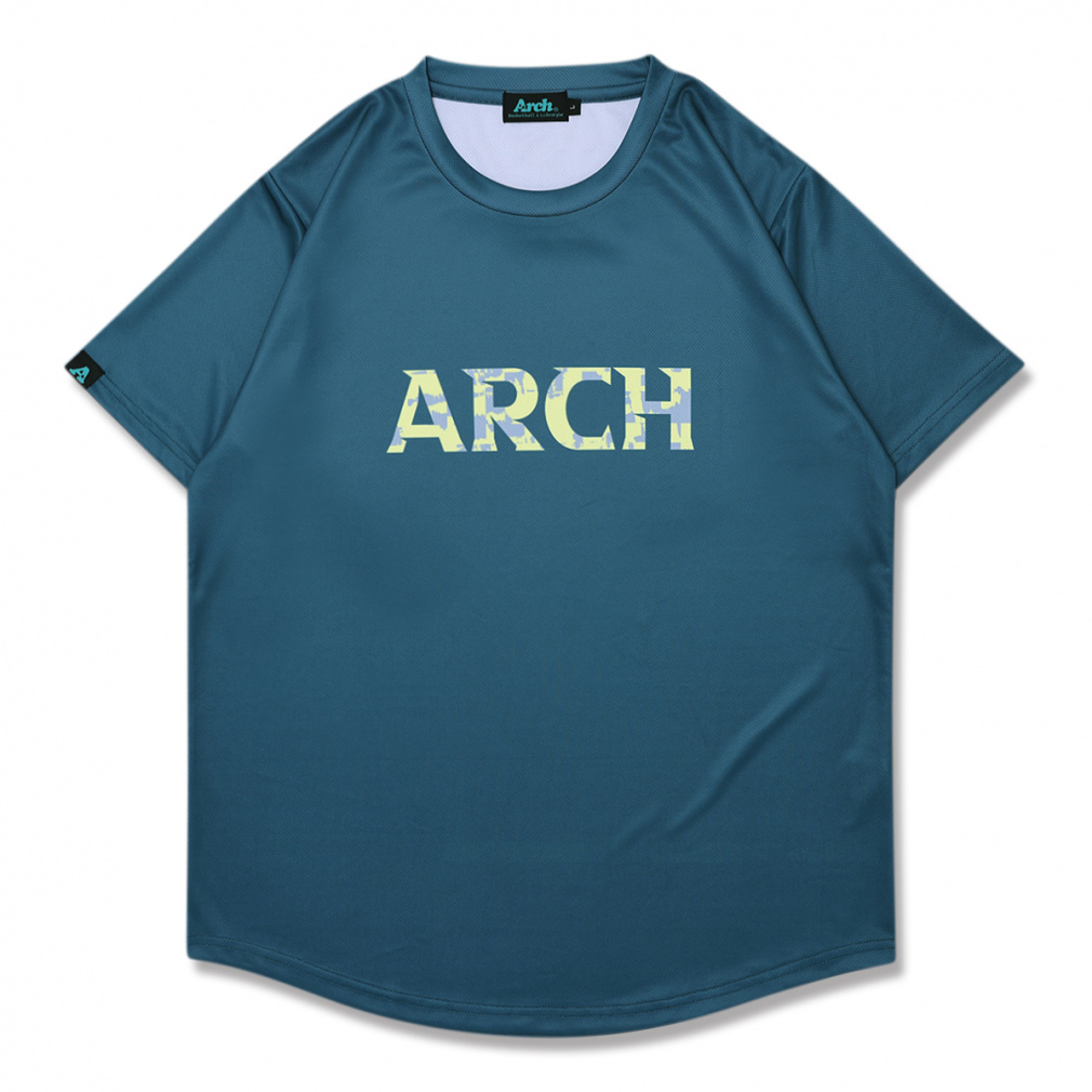 アーチ メンズ レディス バスケットボール 半袖Tシャツ grid faded tee