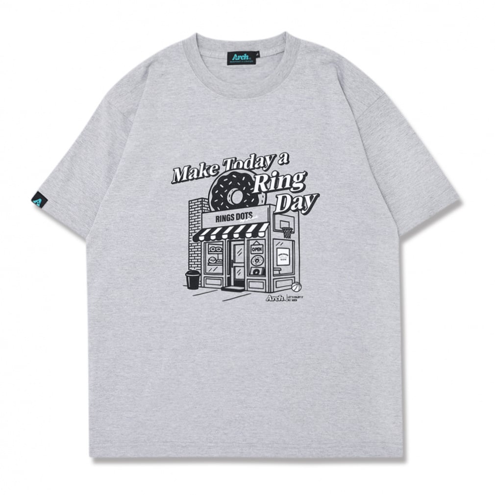 �A�[�` �����Y ���f�B�X �o�X�P�b�g�{�[�� ����T�V���c daily donut tee �f�C���[�h�[�i�b�c �e�B�[ T125 Arch