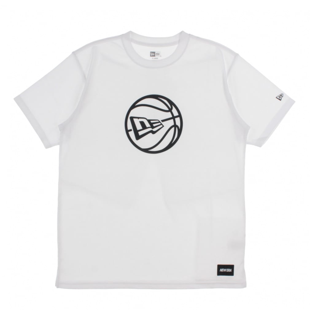 �j���[�G�� �����Y ���f�B�X �o�X�P�b�g�{�[�� ����T�V���c PAB SS TECH TEE BALL LOGO WHI NEW ERA