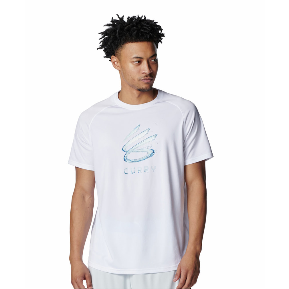 カリー テック グラフィック ショートスリーブ Tシャツ(ホワイト-S)