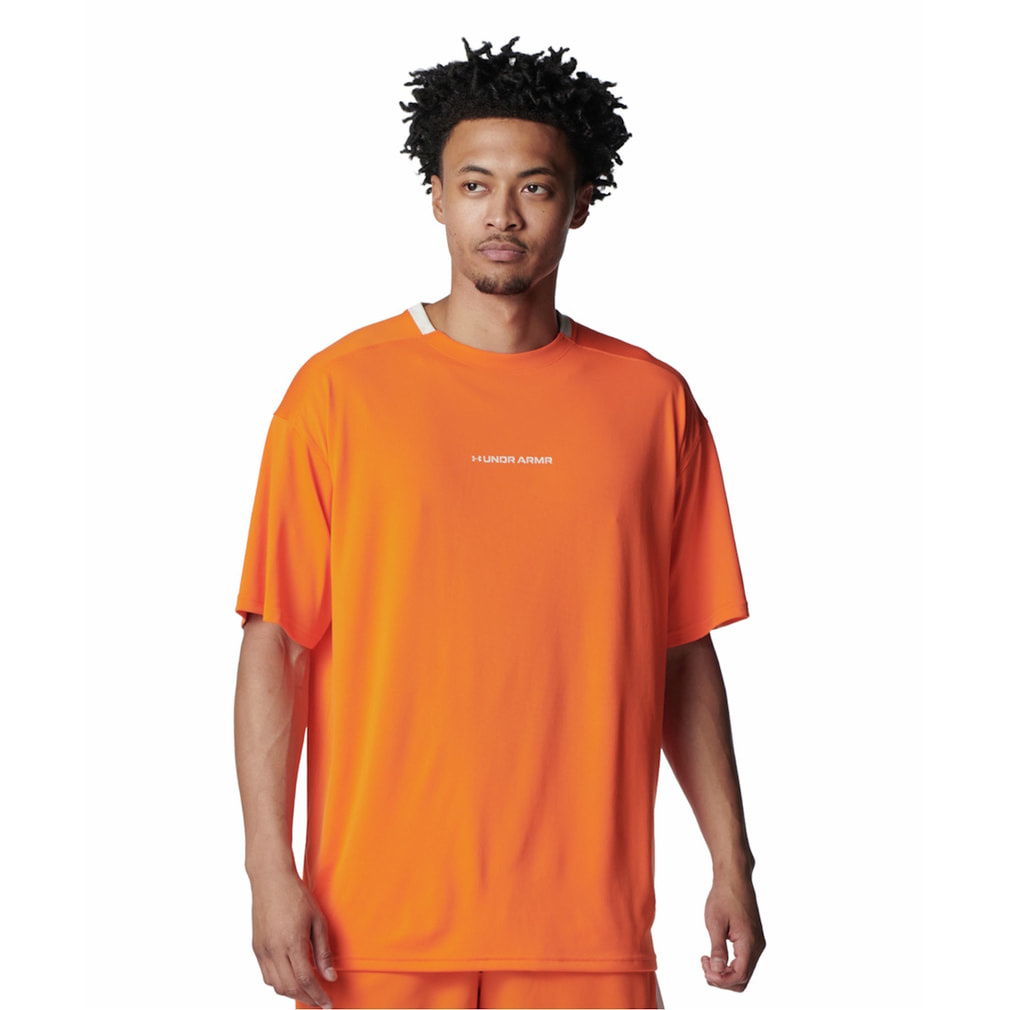 UAテック ストリートクエスト ショートスリーブ Tシャツ(オレンジ-S)