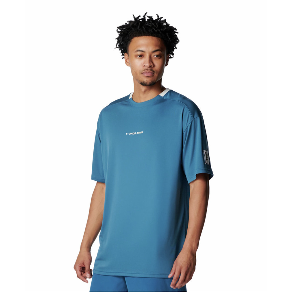 UAテック ストリートクエスト ショートスリーブ Tシャツ(ブルーグレー-S)