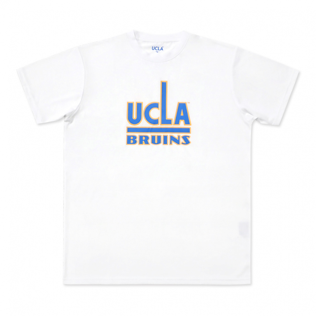 UCLA ドライクラシックロゴTシャツ(ホワイト-S)