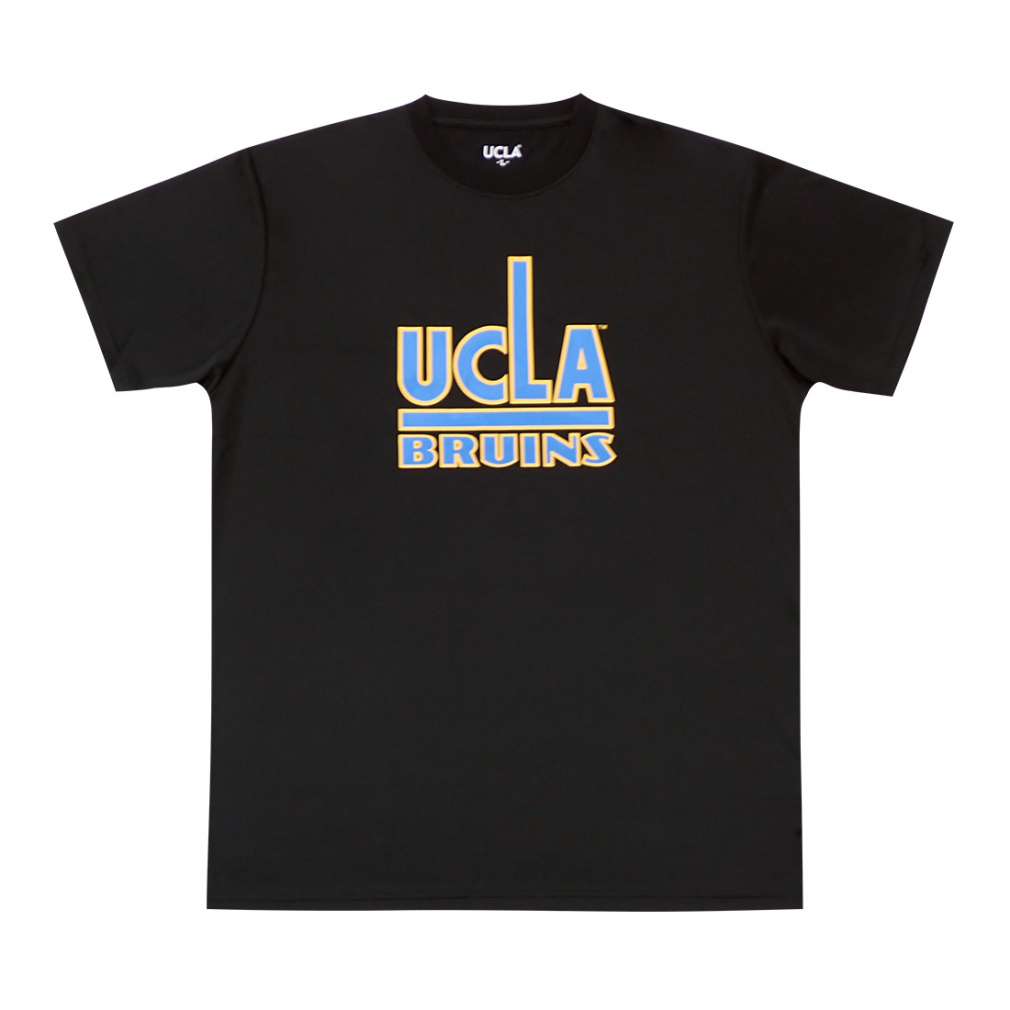 UCLA ドライクラシックロゴTシャツ(ブラック-S)