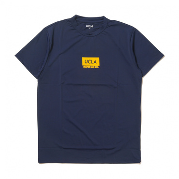 UCLAスクエアロゴ Tシャツ UCLA バスケ(ネイビー-S　ユニセックス)
