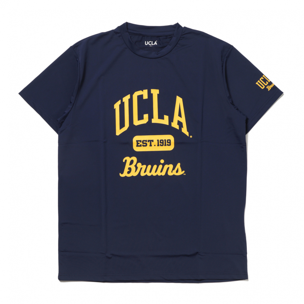 UCLA アメカジロゴ Tシャツ UCLA バスケ(ネイビー-S　ユニセックス)
