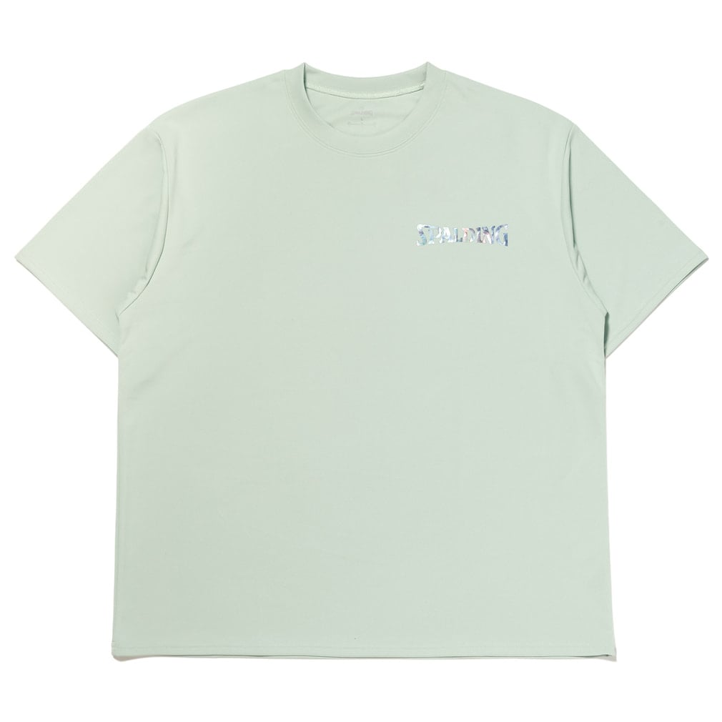 Tシャツ ホログラム ワードマーク(ペールグリーン-M)