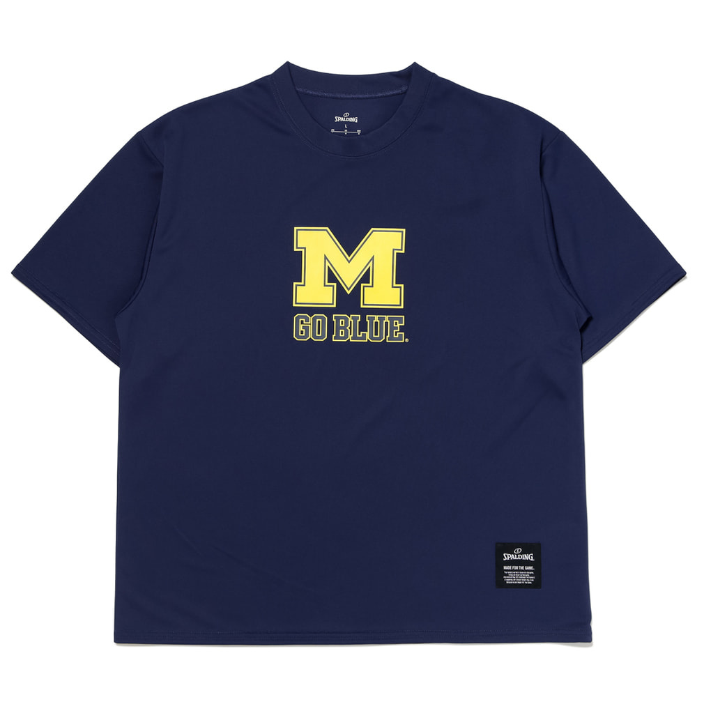 Tシャツ ミシガン M ゴーブルー ロゴ(ネイビー-M)