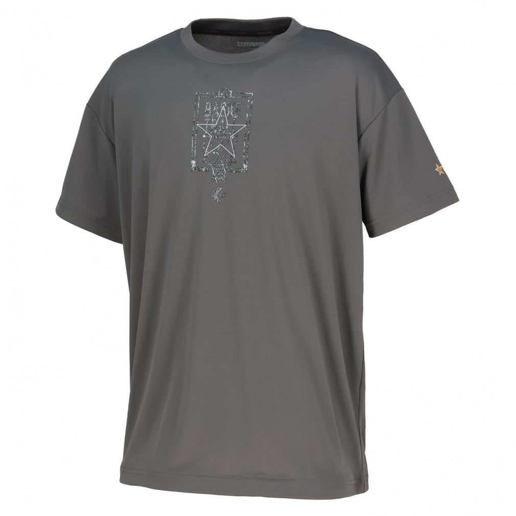 ゴールドシリーズ プリントTシャツ(グレー-M)