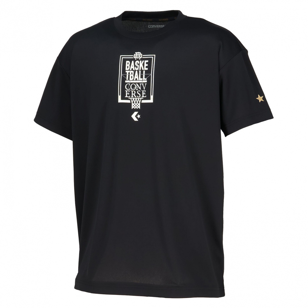ゴールドシリーズ プリントTシャツ(ブラック-M)