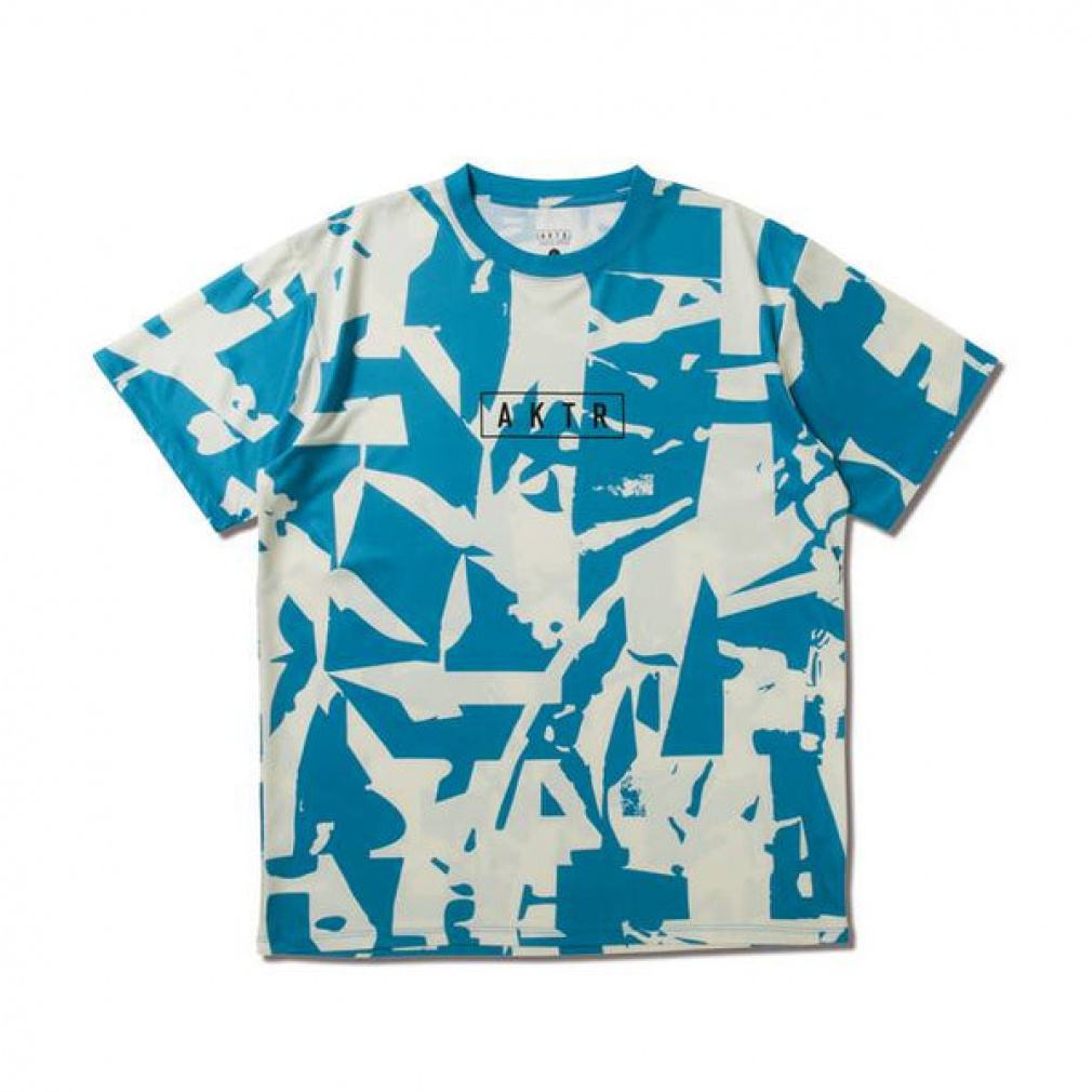 ウェア AKTR CUT-UP CAMO BOX LOGO SPORTS TEE WH CUT-UP CAMO