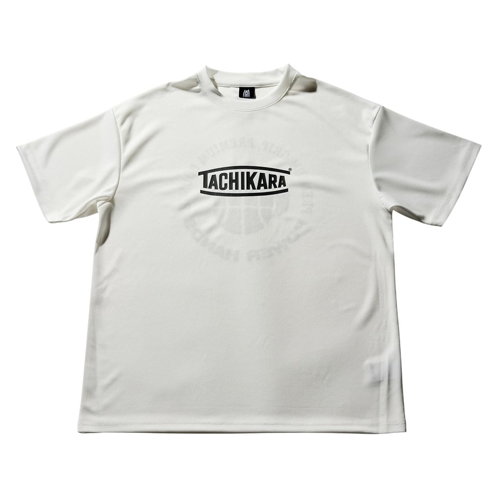 POWER HANDS LOGO TEE SS(ホワイト×ブラック-M)