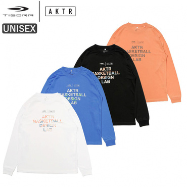 TIGORA×AKTR LOGOプリント 長袖Tシャツ