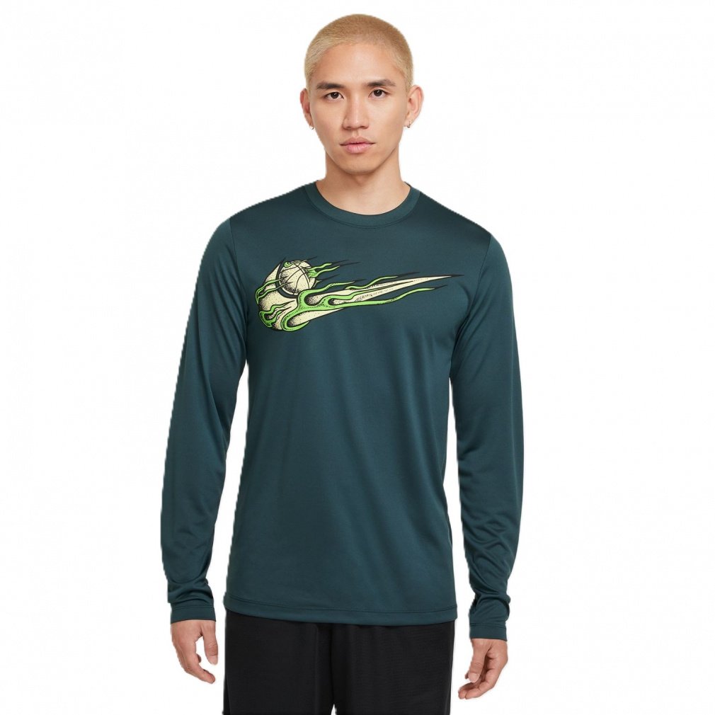 ナイキ メンズ レディス バスケットボール 長袖Tシャツ AS M NK DF TEE