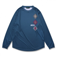 アーチ メンズ レディス バスケットボール 長袖Tシャツ native pattern