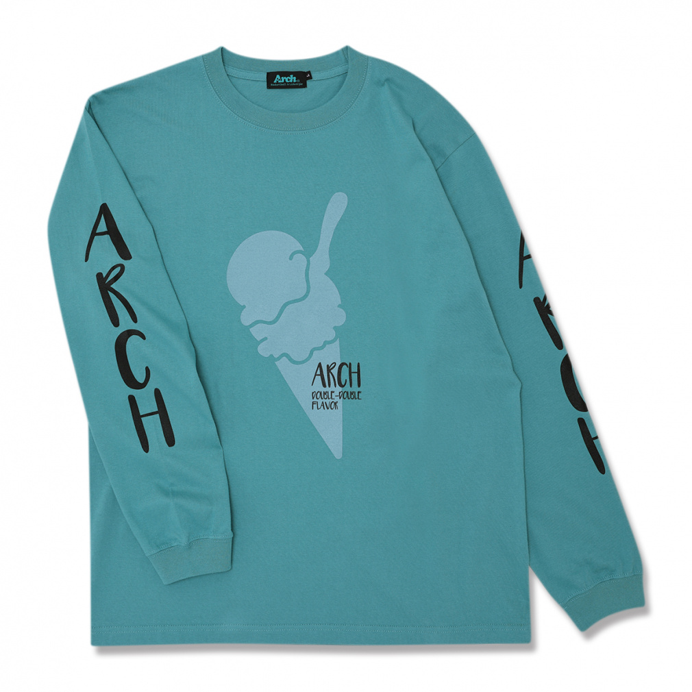 A[` Y fBX oXPbg{[ TVc double ice cream L/S tee T325 Arch