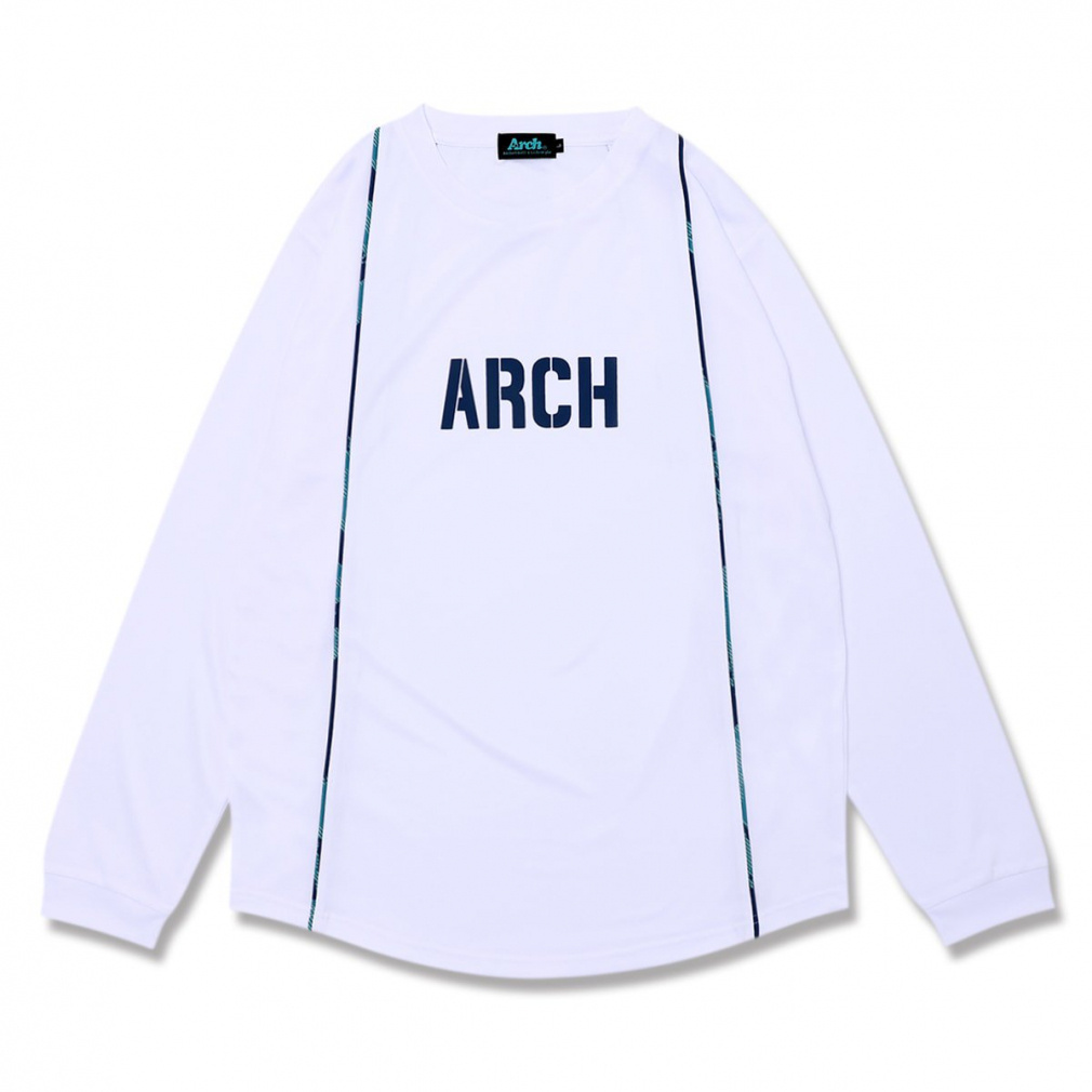 アーチ メンズ レディス バスケットボール 長袖Tシャツ tiger stripe
