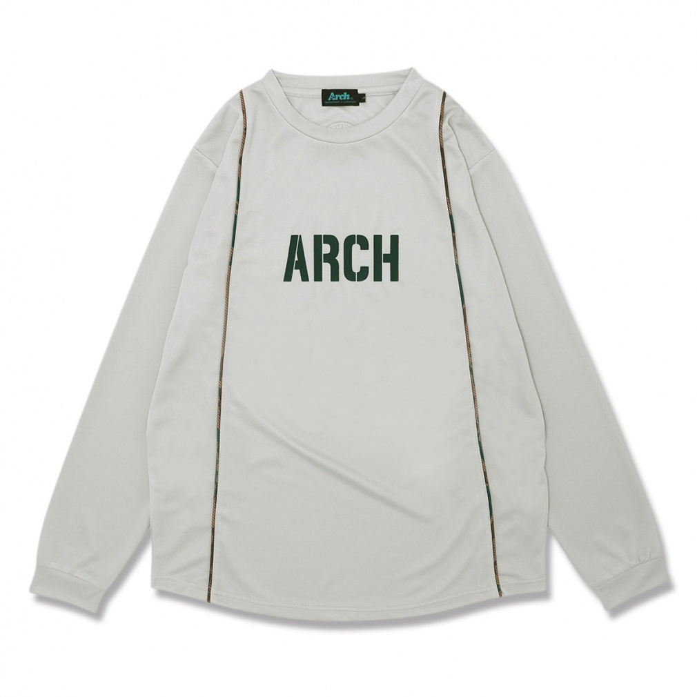 アーチ メンズ レディス バスケットボール 長袖Tシャツ tiger stripe