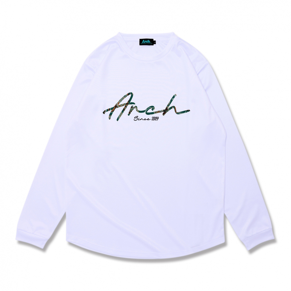 gobelin fabric logo L/S tee (DRY)(ホワイト-S)