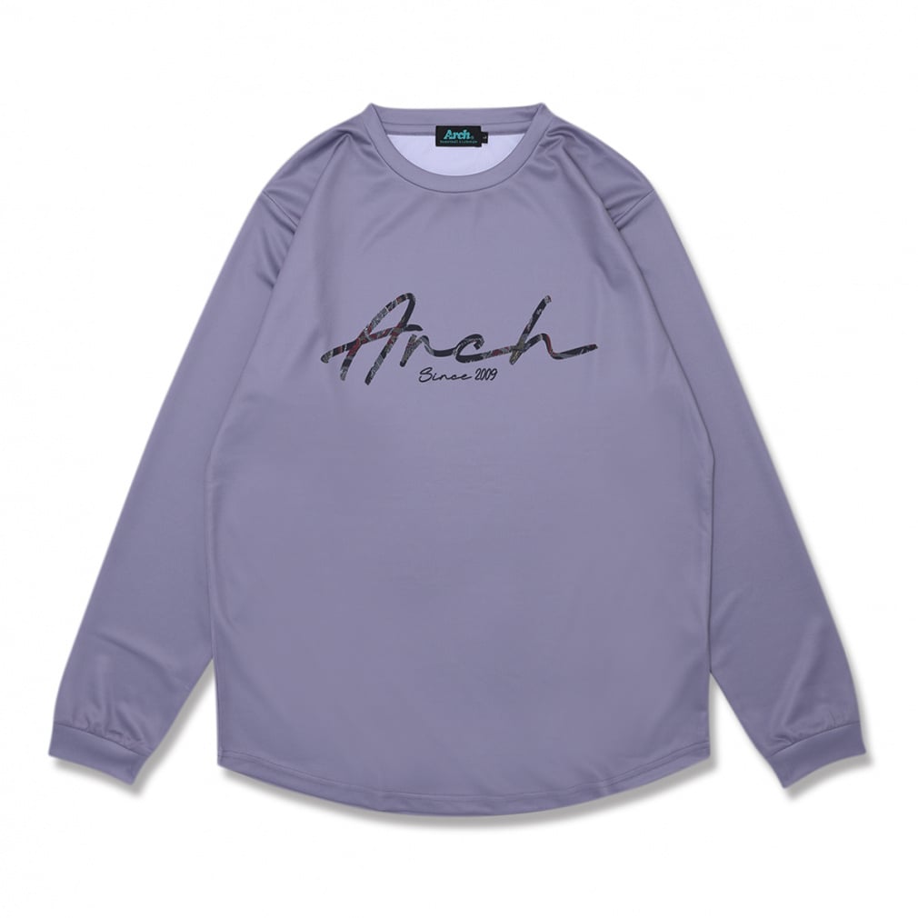 gobelin fabric logo L/S tee (DRY)(グレー-S)