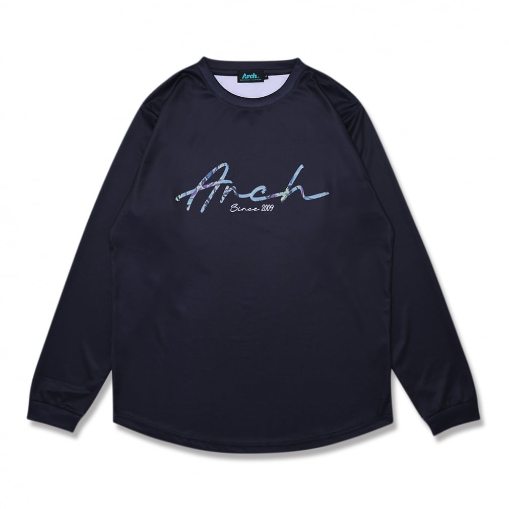 gobelin fabric logo L/S tee (DRY)(ブラック-S)