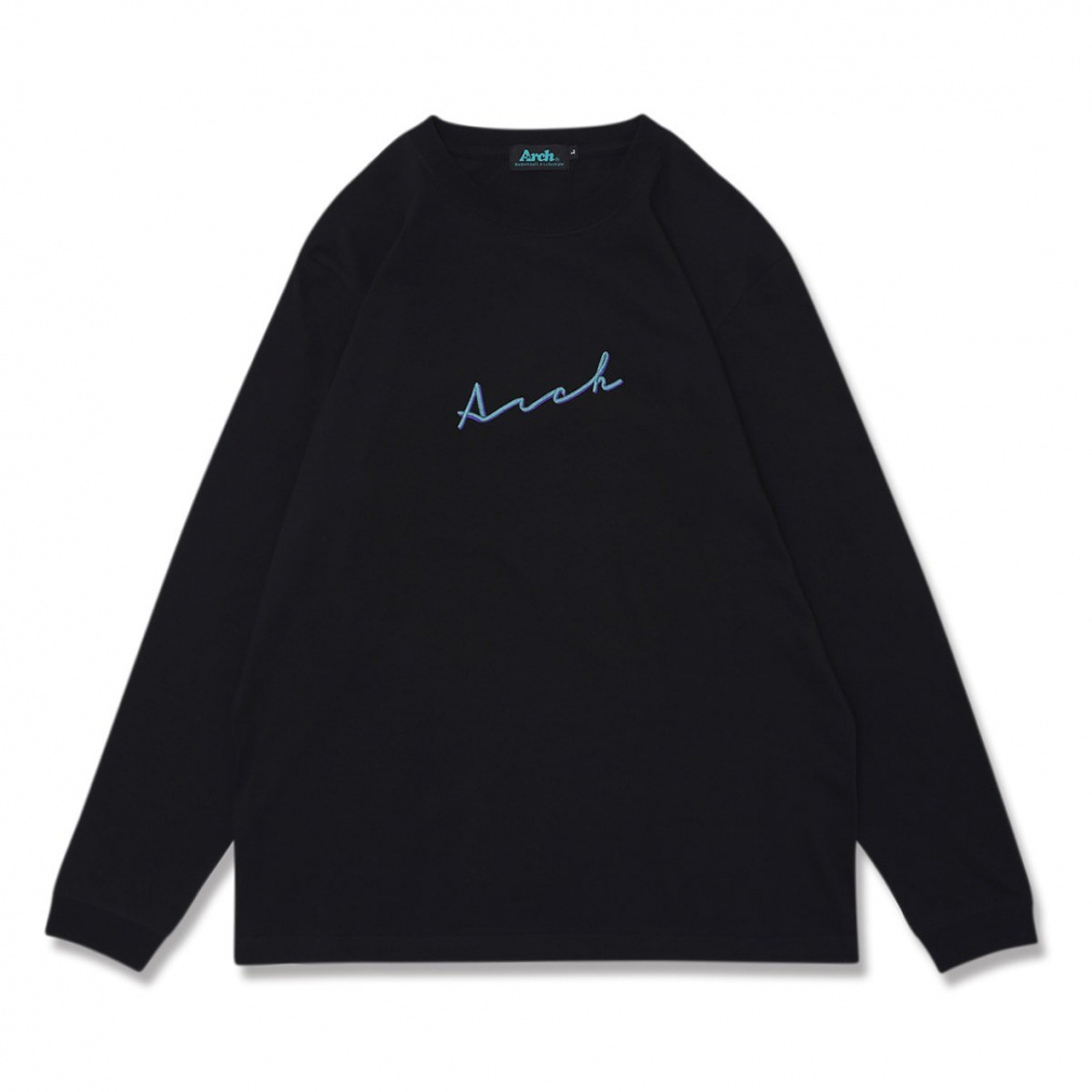 アーチ メンズ レディス バスケットボール 長袖Tシャツ autograph logo