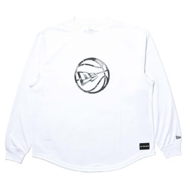 PAB LS OS TCT ROUND BALL LOGO WHI