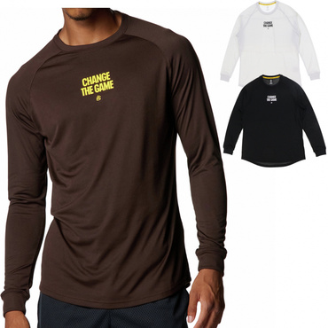 カリー テック ロゴ ロングスリーブ Tシャツ(ブラウン-XL)