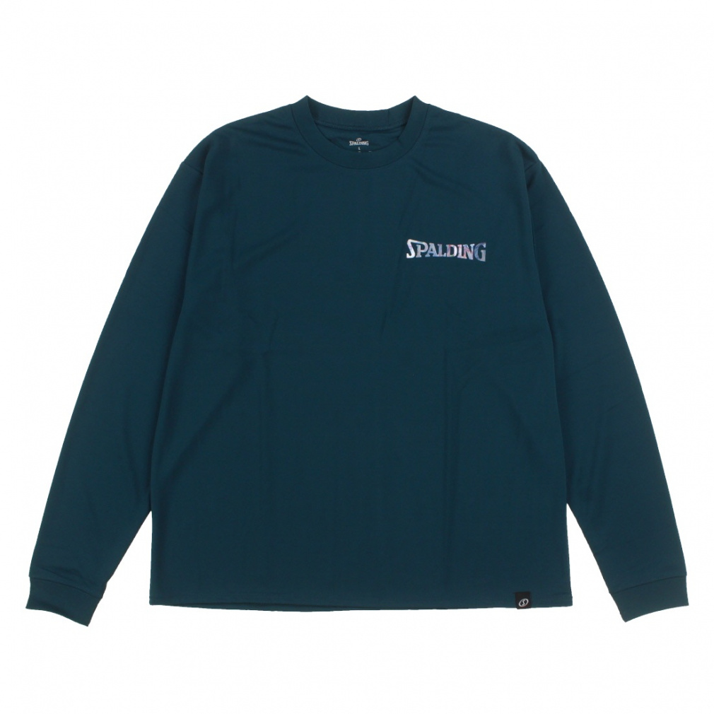 ロングスリーブTシャツ ホログラム ワードマーク(グリーン-M)