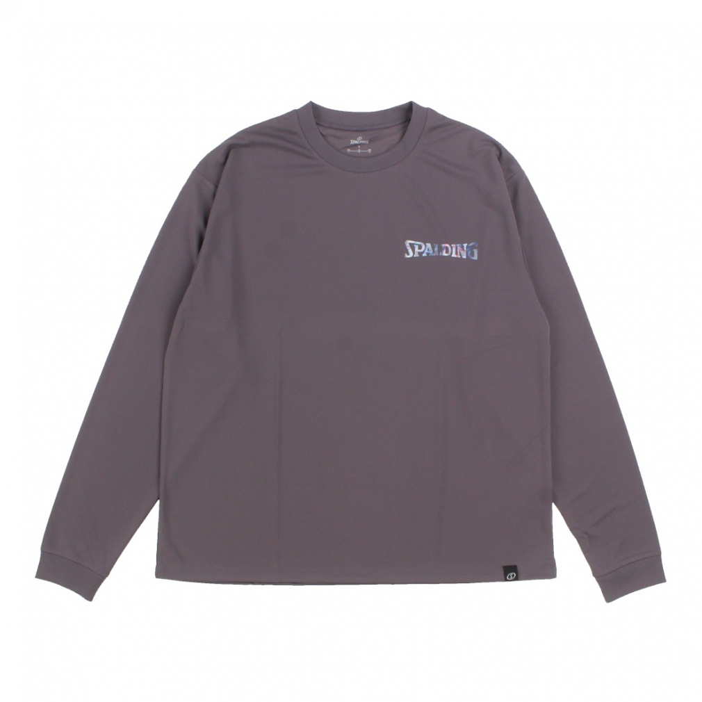 ロングスリーブTシャツ ホログラム ワードマーク(グレー-M)