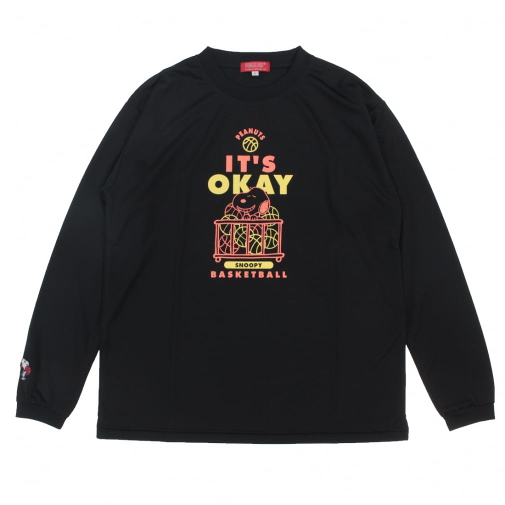 オンザコート メンズ レディス バスケットボール 長袖Tシャツ PEANUTS