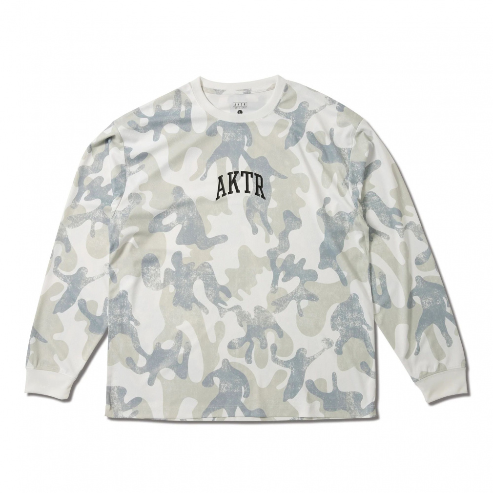 アクター メンズ レディス バスケットボール 長袖Tシャツ PLAY CAMO