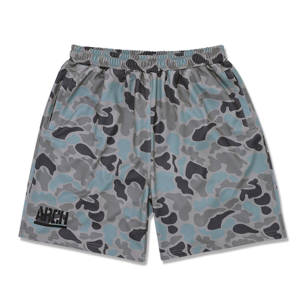 �A�[�` �����Y ���f�B�X �o�X�P�b�g�{�[���E�F�A �n�[�t�p���c Arch duck camo shorts B126-103 Arch
