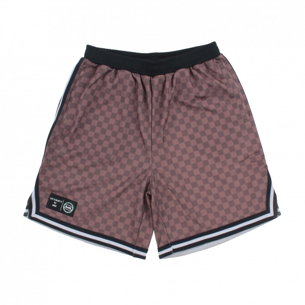 checkered shorts(ブラウン-S　ユニセックス)
