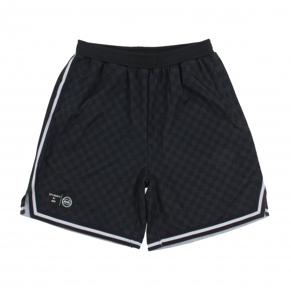 checkered shorts(ブラック-S　ユニセックス)
