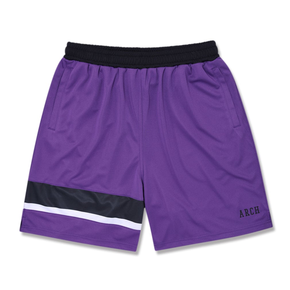 Arch one side paneled shorts(パープル-S)