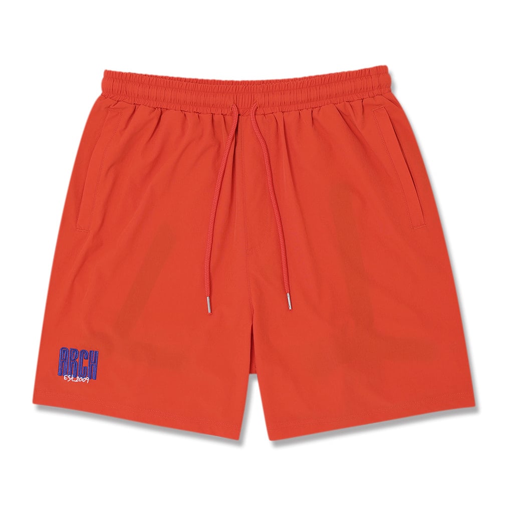 Arch dual logo short pants(オレンジ-S)