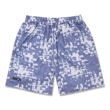 grid faded shorts