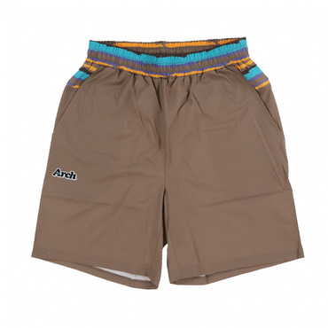 paint stripe shorts(ブラウン-S　ユニセックス)
