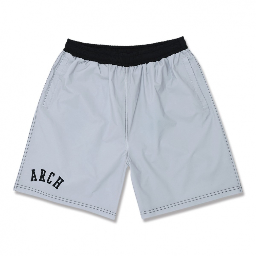 college BB shorts(グレー-S　ユニセックス)