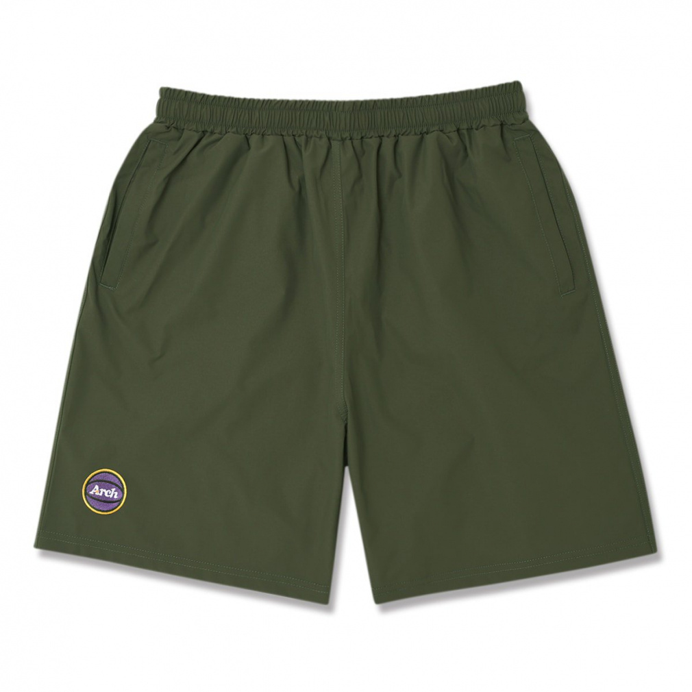 solid color shorts(カーキ-S　ユニセックス)